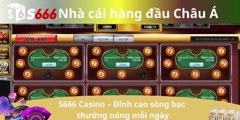 S666 Casino – Đỉnh cao sòng bạc thưởng nóng mỗi ngày